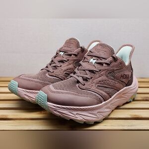 HOKA ONE Womens Pink Anacapa 2 Freedom Running Shoes Size 8.5B